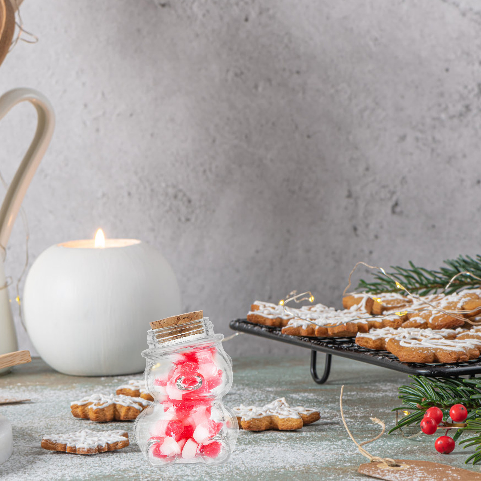Coffee Tea Sugar - Ensemble de 4 pots en verre