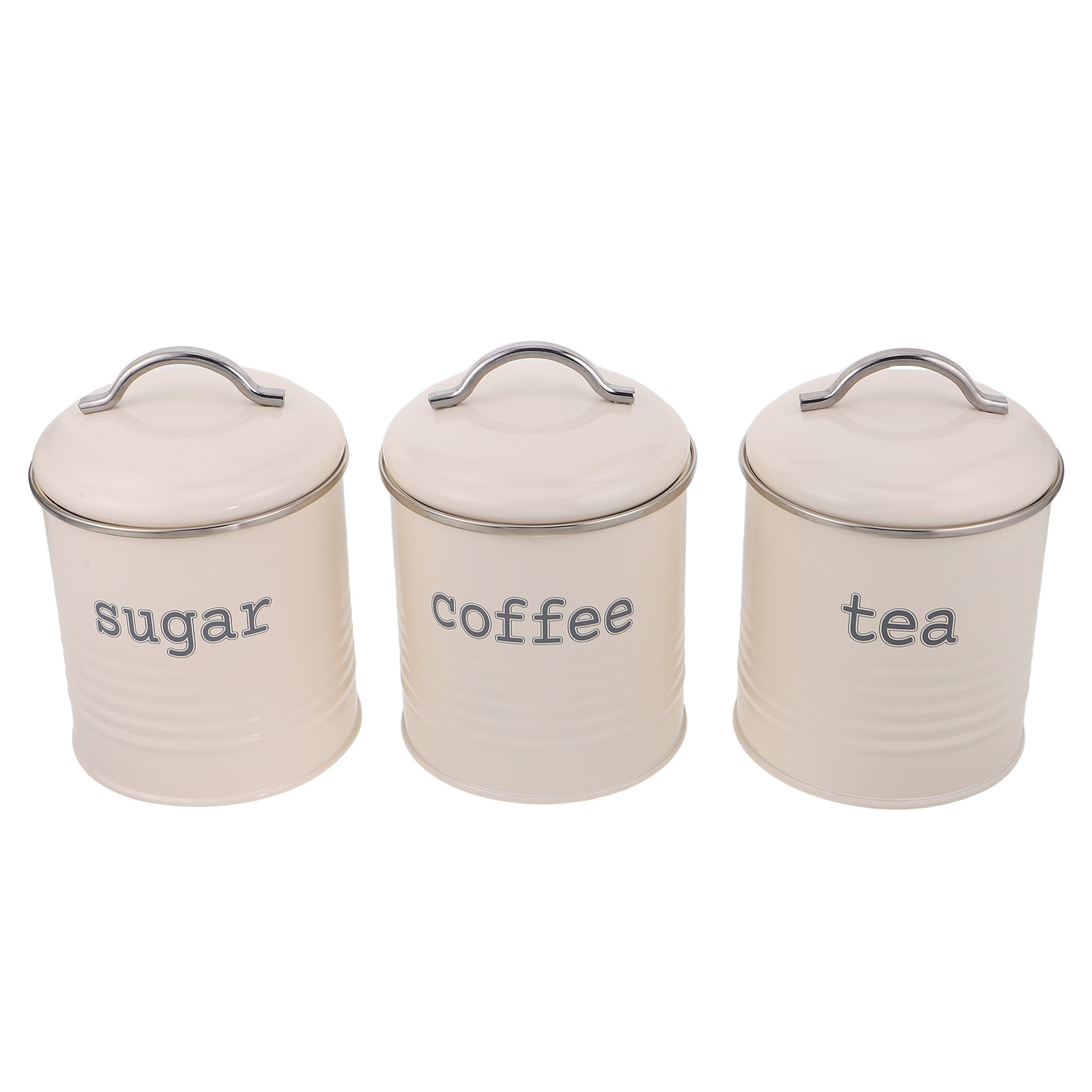 Coffee Tea Sugar - Lot de 3 boîtes hermétiques pour