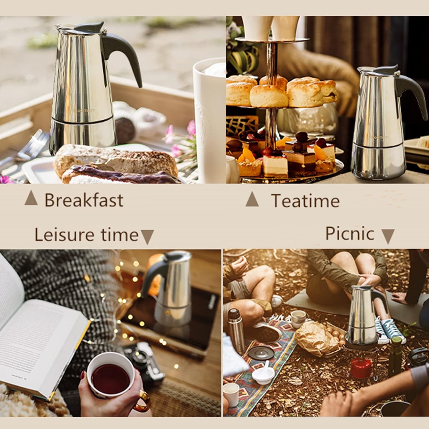4/6/9 Tasses Moka Pot Caffe Ma - Moka Pot Stove avis et prix