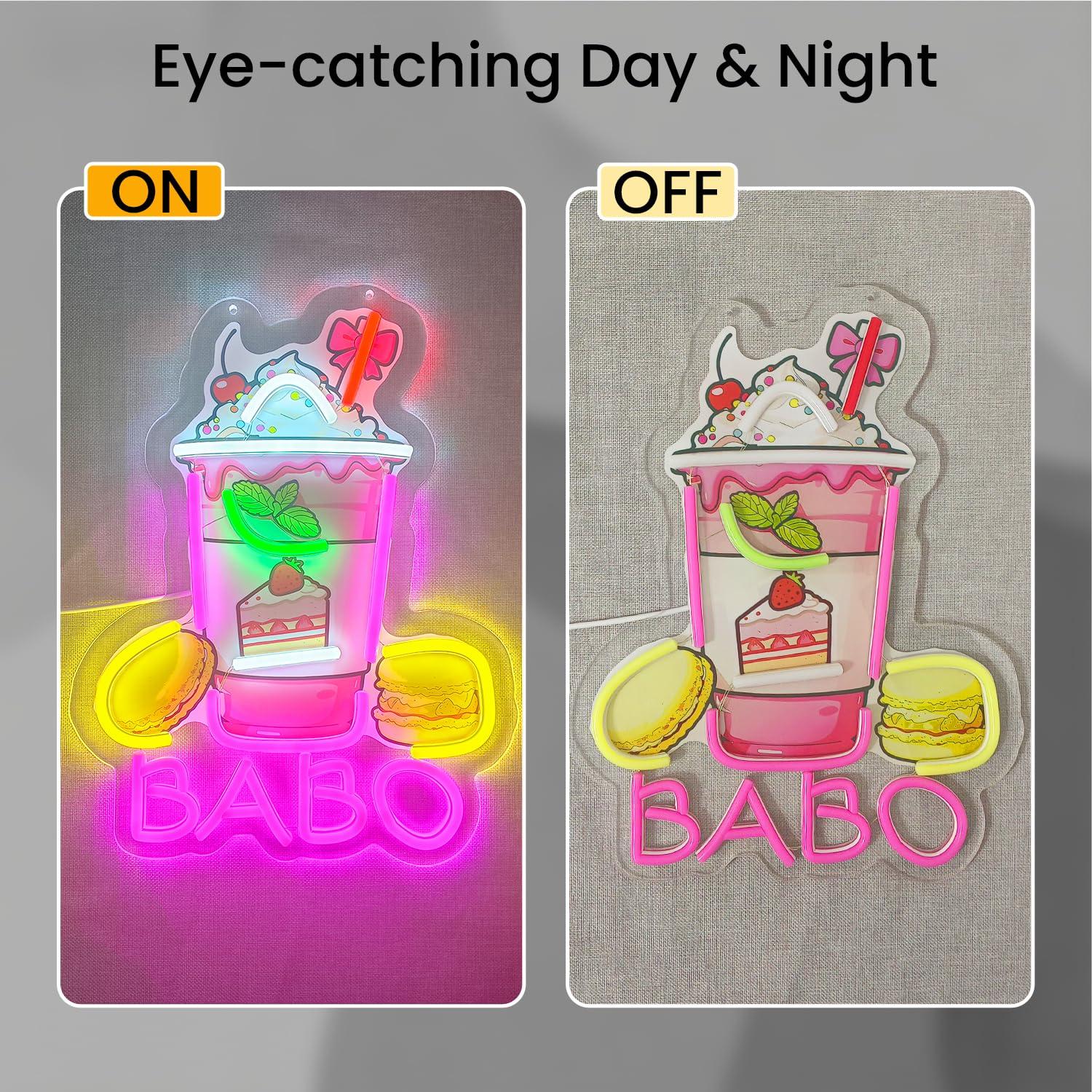 Enseigne lumineuse Boba Neon,  - Coffee Tea & Jane avis et prix